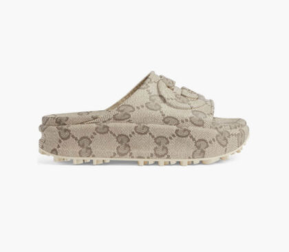 Monogram canvas slip-on mules by CIELOR